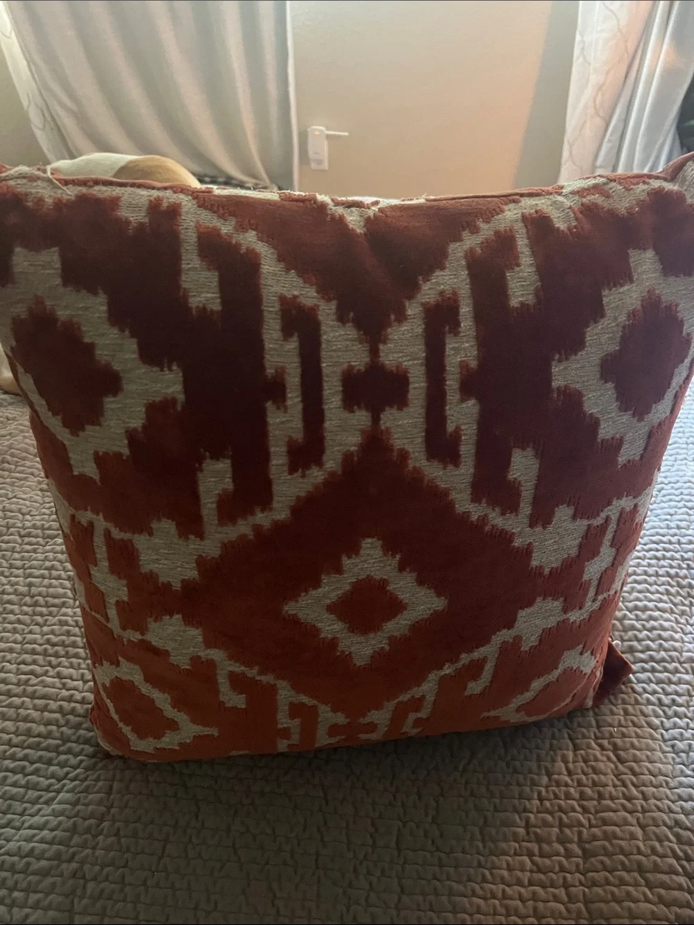 These pillows are from Mathis Brothers, which is a huge furniture store in ca